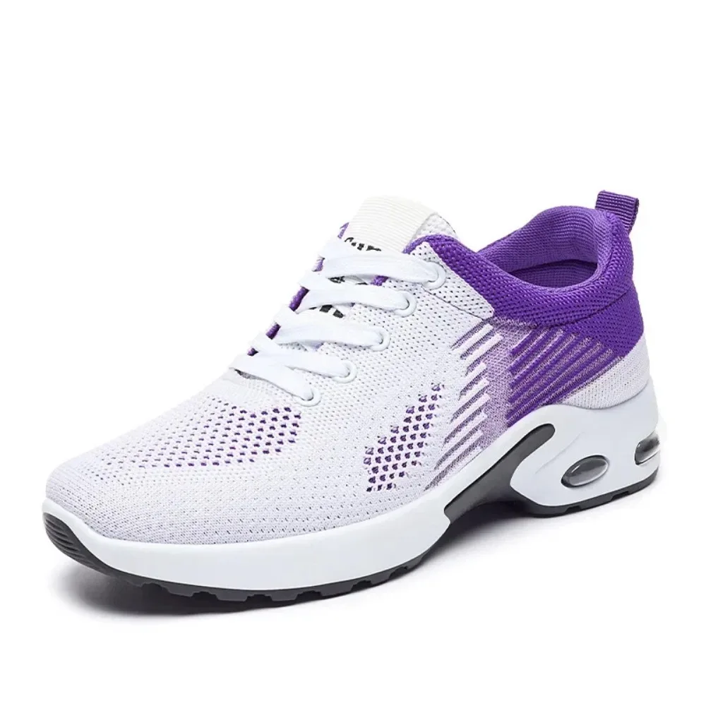 Running Shoes Ladies Breathable Sneakers Summer Light Mesh Air Cushion Women's Sports Shoes Outdoor Lace Up Training Shoes image 9