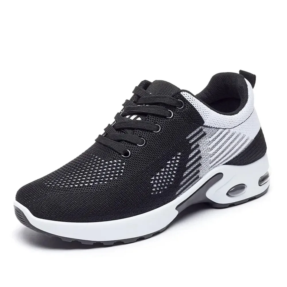 Running Shoes Ladies Breathable Sneakers Summer Light Mesh Air Cushion Women's Sports Shoes Outdoor Lace Up Training Shoes image 8