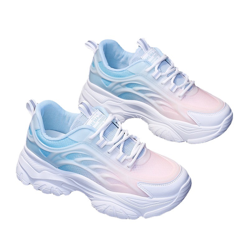 Spring and Autumn Thick Bottom White Versatile Sports and Leisure Women's Shoes Summer Edition image 4