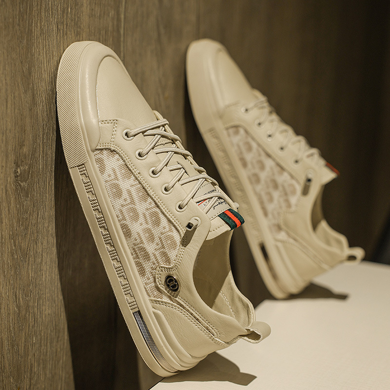Trendy student casual sports shoes men's low cut lace up outer board shoes image 5