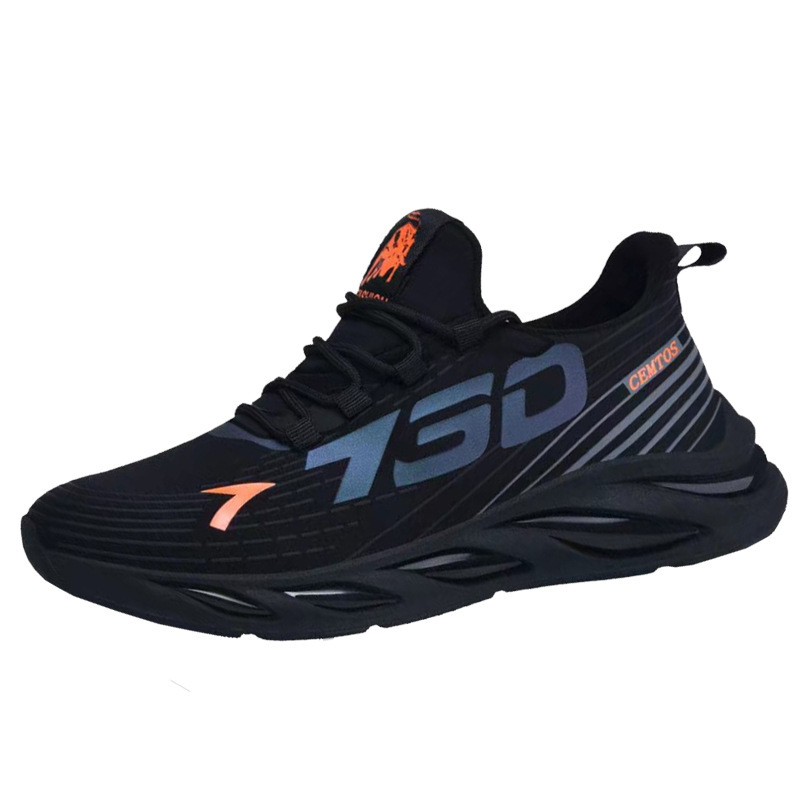 Men's shoes for spring and autumn, breathable, casual sports, men's running, trendy shoes, casual, versatile, thin mesh shoes image 3