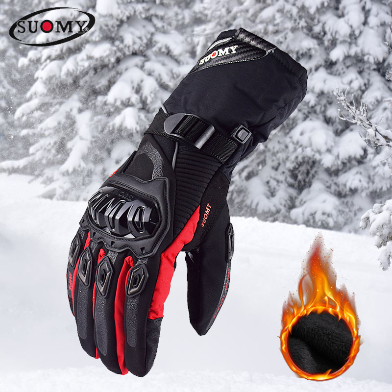 Motorcycle waterproof, windproof, warm winter touch-screen motorcycle riding gloves hand guards