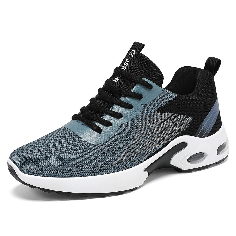 Men's Summer Flyknit Air Cushion Shoes Cross border Men's Shoes Casual Shoes Sports Shoes Breathable Running Shoes image 4