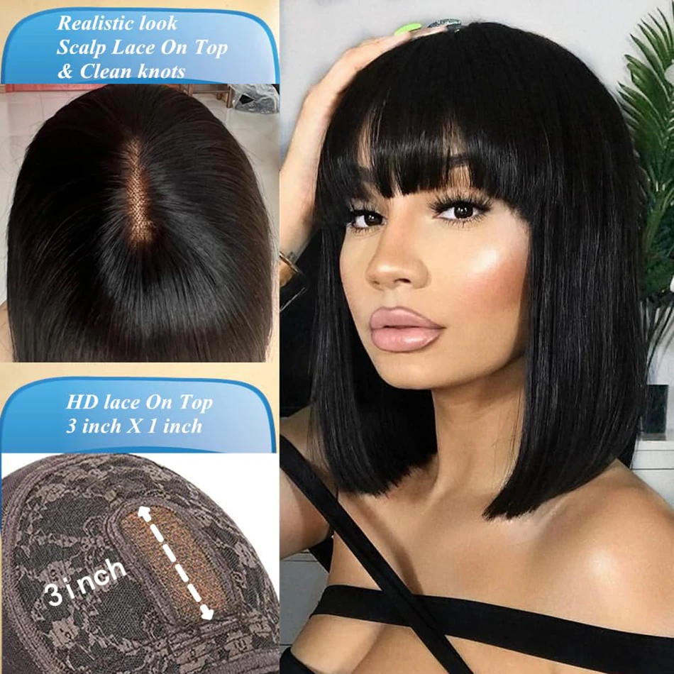 Realistic HD lace middle part with clean knots