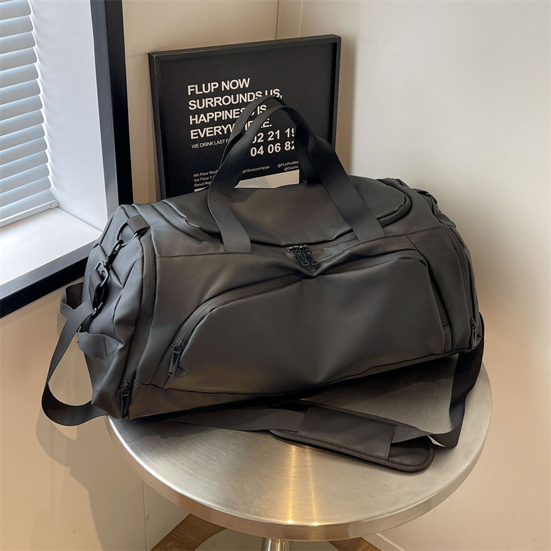 Waterproof oxford travel bag dry and wet separation portable business boarding luggage bag