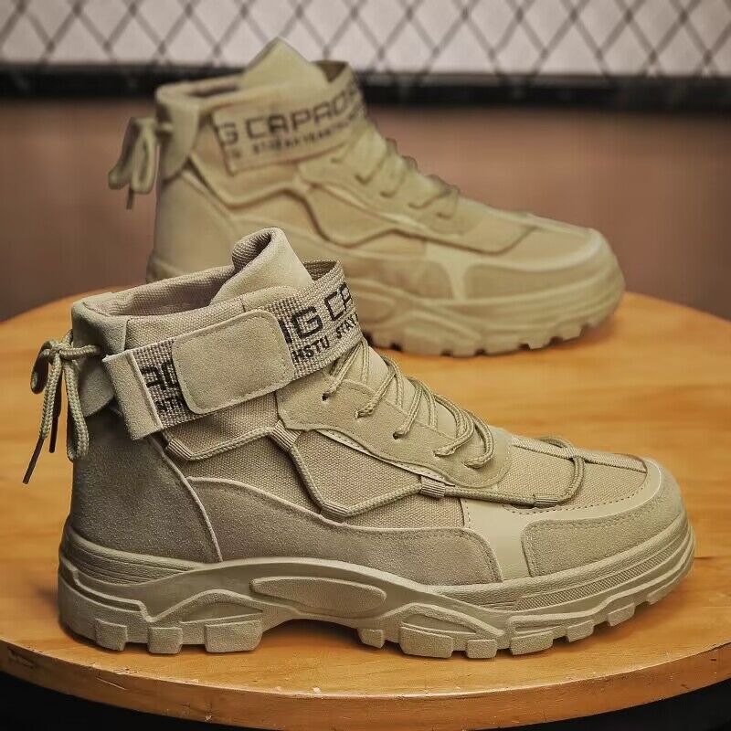 Martin boots men's shoes autumn and winter high top workwear shoes men's Korean version versatile British style short boots casual trendy shoes