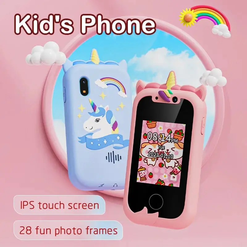 Kids Smart Phone Camera Toys Touchscreen Learning Toy for 3-12 Year Old Boys Girls Phone MP3 Player