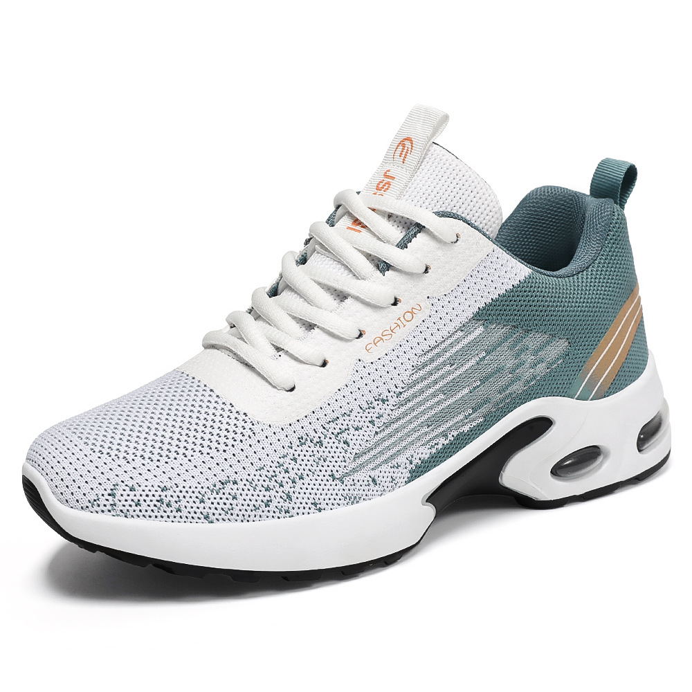 Men's Summer Flyknit Air Cushion Shoes Cross border Men's Shoes Casual Shoes Sports Shoes Breathable Running Shoes