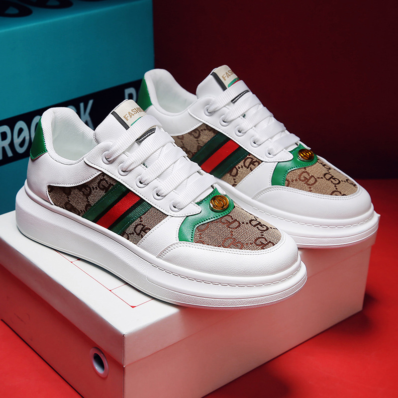 Popular casual shoes summer breathable canvas shoes McQueen shoes trendy men's shoes image 4