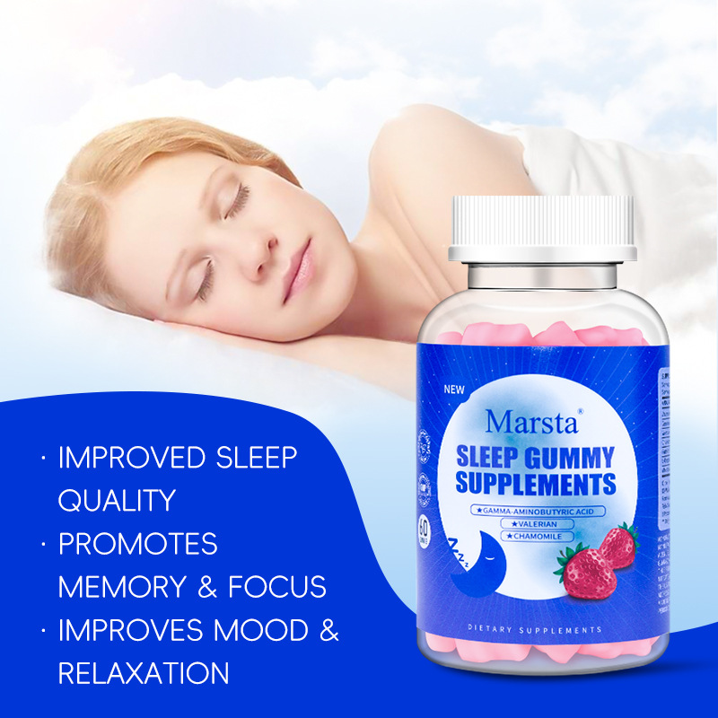 Peaceful woman sleeping soundly on white cloud-like pillow, representing desired restful sleep outcome