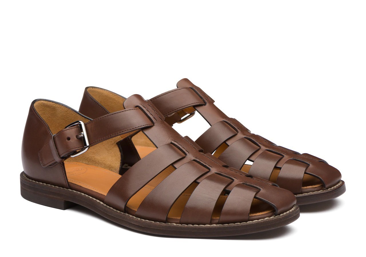 Men's beach shoes with casual toe caps white breathable Roman men's sandals image 5