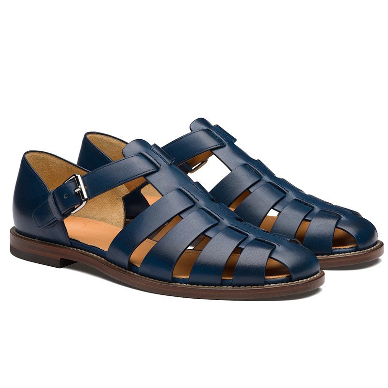 Men's beach shoes with casual toe caps white breathable Roman men's sandals image 7