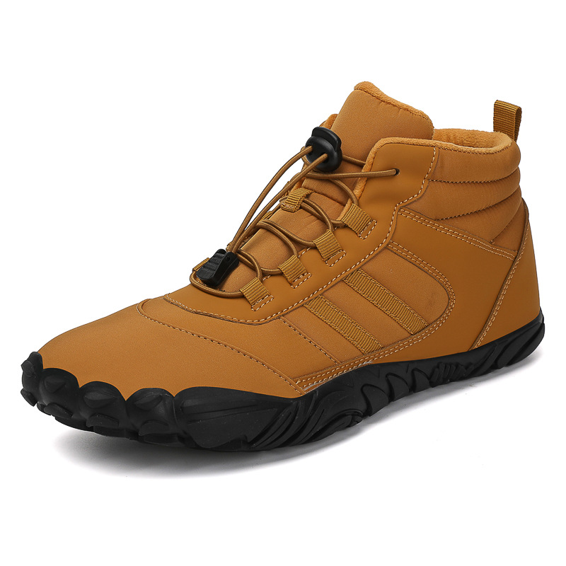 Men's and women's couple's outdoor cotton shoes, non-slip and wear-resistant hiking shoes, warm high-top plus wool boots, cold-resistant hiking shoes image 7