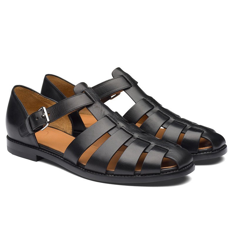 Men's beach shoes with casual toe caps white breathable Roman men's sandals image 8