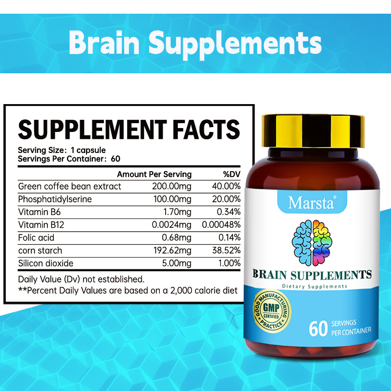 Brain Health Vitamin Capsules Brain Supplements Capsules