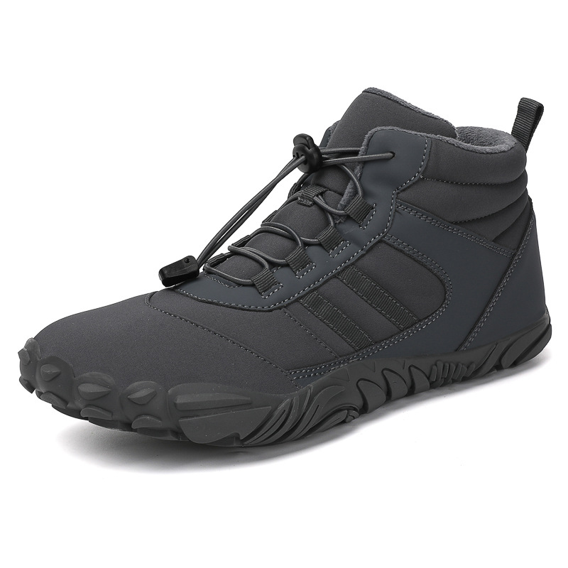 Men's and women's couple's outdoor cotton shoes, non-slip and wear-resistant hiking shoes, warm high-top plus wool boots, cold-resistant hiking shoes image 6