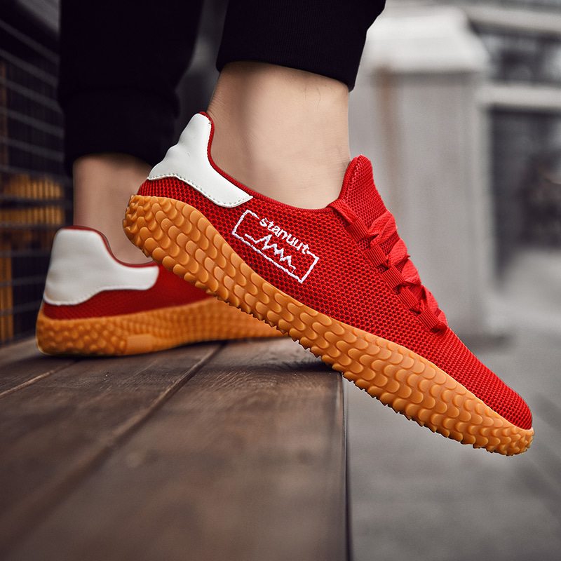 Spring and Summer Flying Woven Casual Shoes Large Men's Shoes Beathable Korean Forrest Gump Sneakers image 7