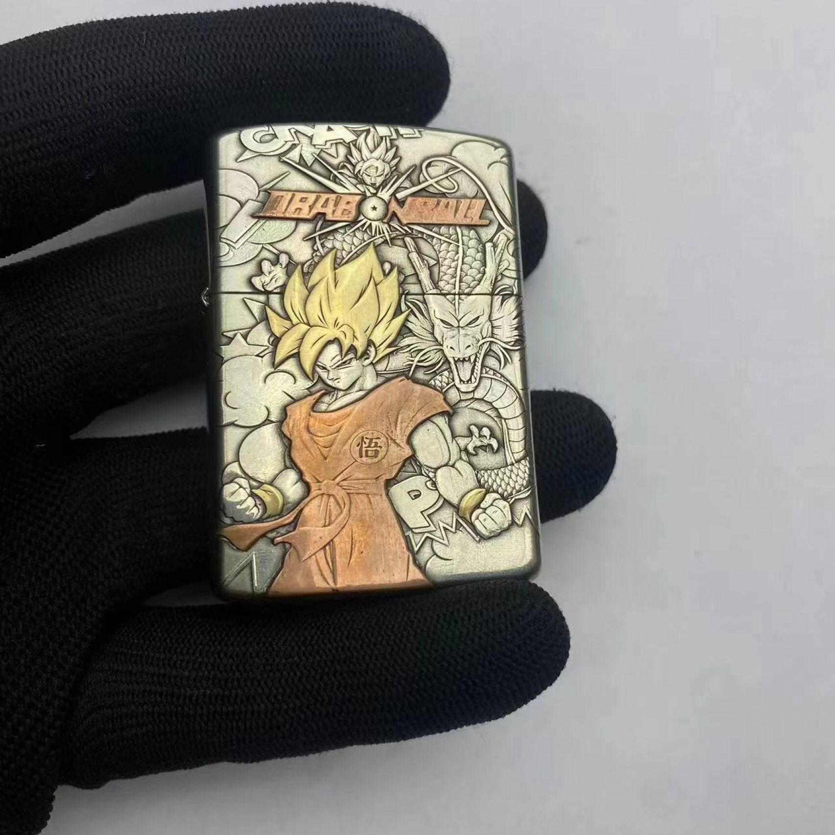 Double-sided three-dimensional deep relief inlaid Zorro 902s white copper armor original Dragon Ball