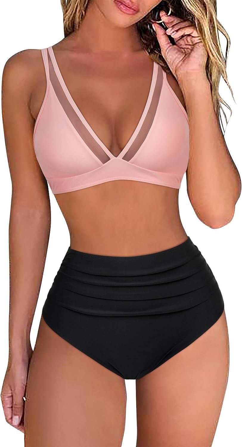 High-waisted sexy bikini