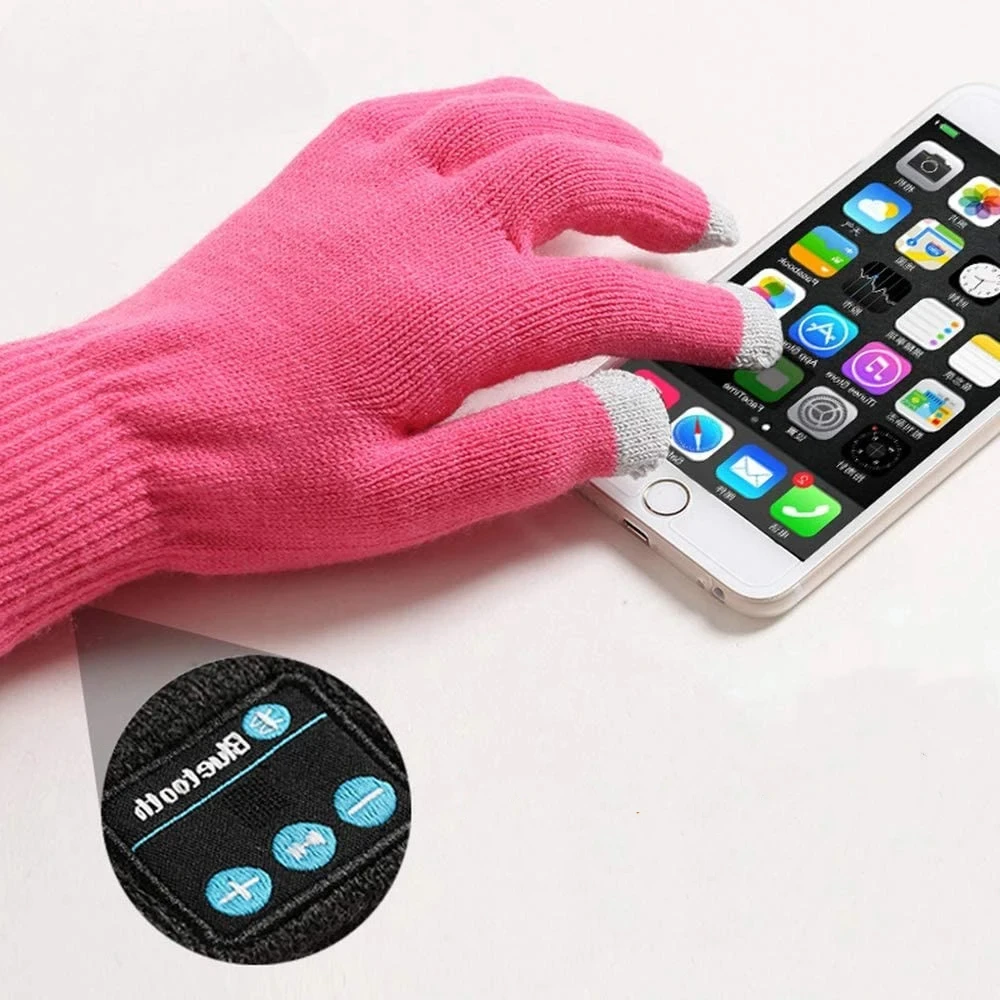 Raveneon New Arrival Fashion Smart Phone Connection Gloves Latest Headphone Gloves