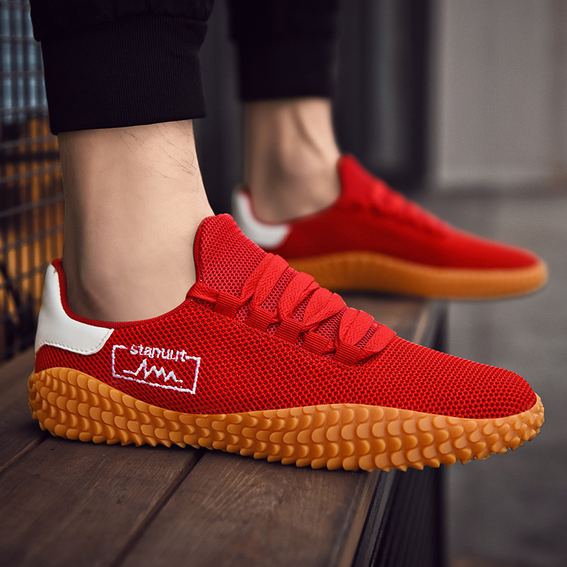 Spring and Summer Flying Woven Casual Shoes Large Men's Shoes Beathable Korean Forrest Gump Sneakers image 8