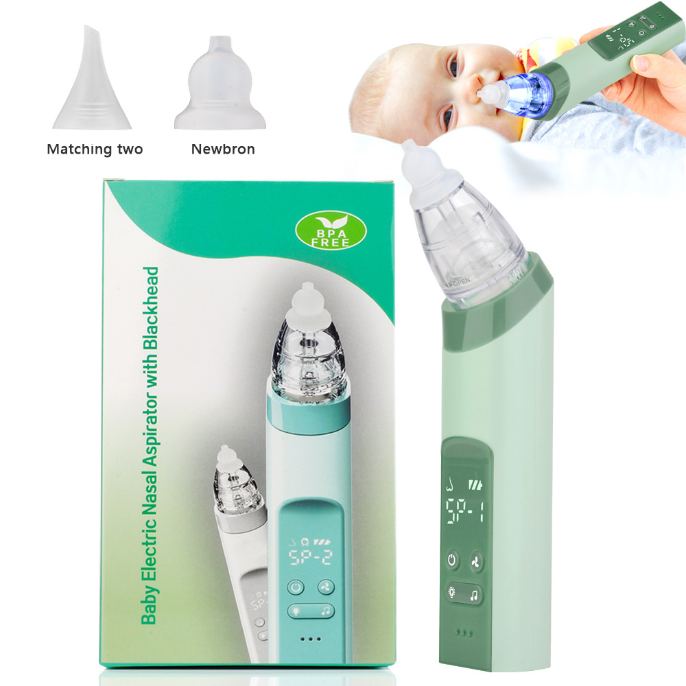 Nasal suction device charging electric nasal suction device with three levels of music lights baby