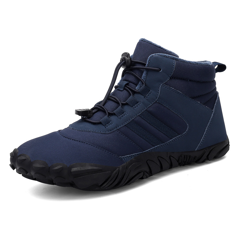Men's and women's couple's outdoor cotton shoes, non-slip and wear-resistant hiking shoes, warm high-top plus wool boots, cold-resistant hiking shoes image 5