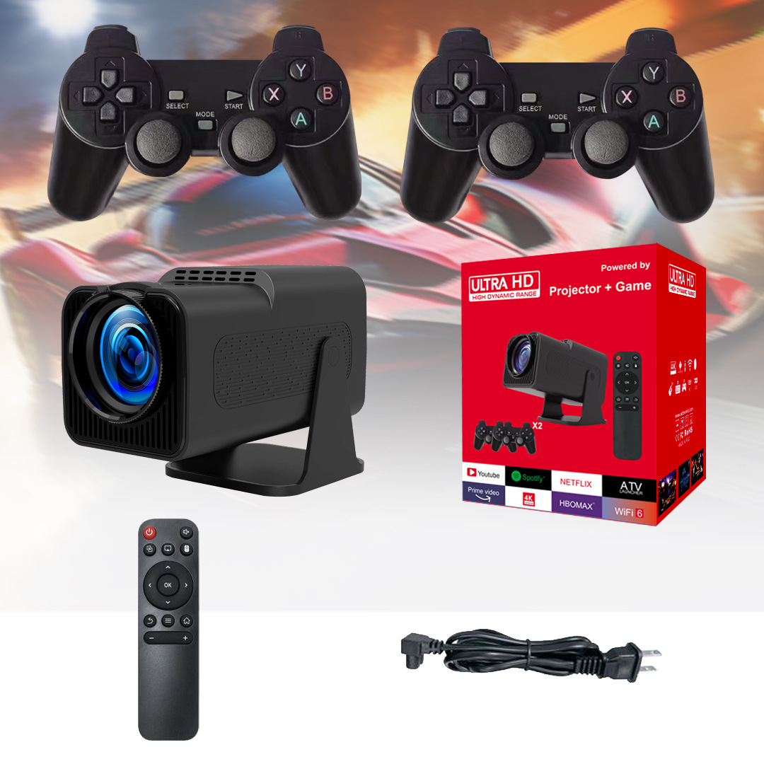 Mp3 Games 32Gb F600 Projector Draagbare Draadloze 4K Full Hd Video Lcd 1080P Home Android 180 Graden