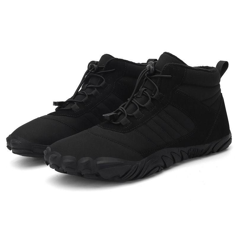 Men's and women's couple's outdoor cotton shoes, non-slip and wear-resistant hiking shoes, warm high-top plus wool boots, cold-resistant hiking shoes image 8