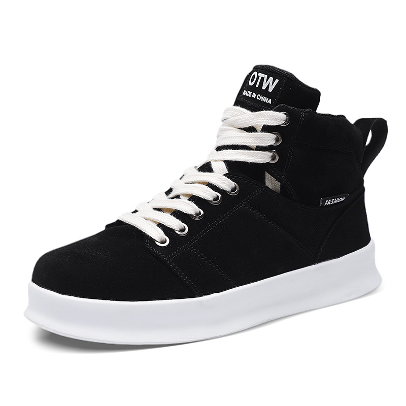 High top suede board shoes Air Force thick sole breathable sports student casual workwear shoes men image 6