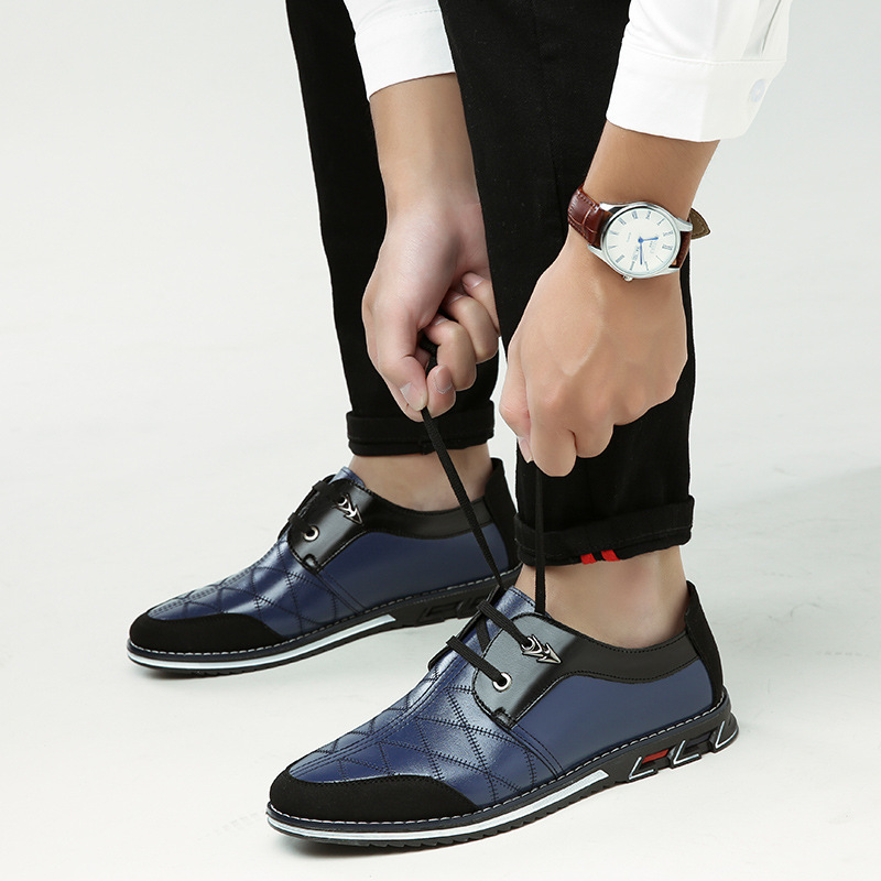 Men's shoes, men's trendy shoes, Korean version, trendy British, versatile, soft sole, non tied
