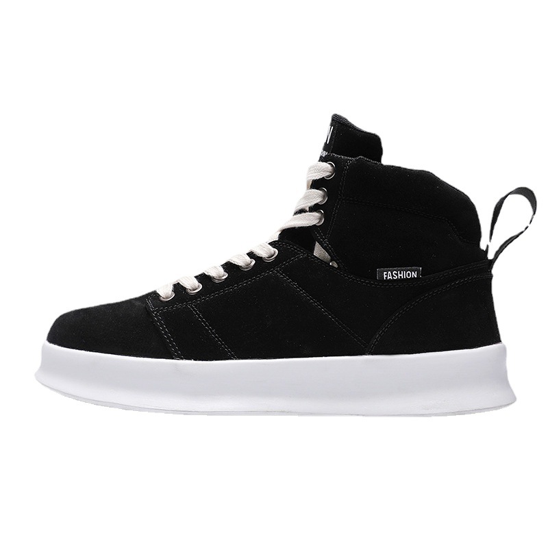 High top suede board shoes Air Force thick sole breathable sports student casual workwear shoes men image 7