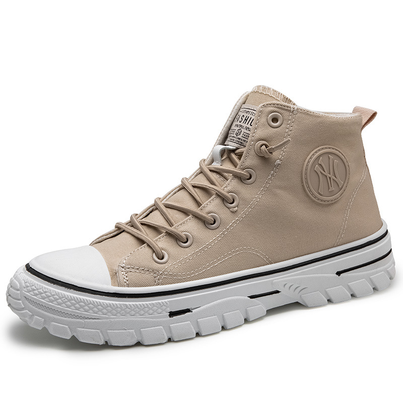 High top canvas shoes Korean style trendy sports and leisure shoes fashionable trendy shoes student board shoes image 5