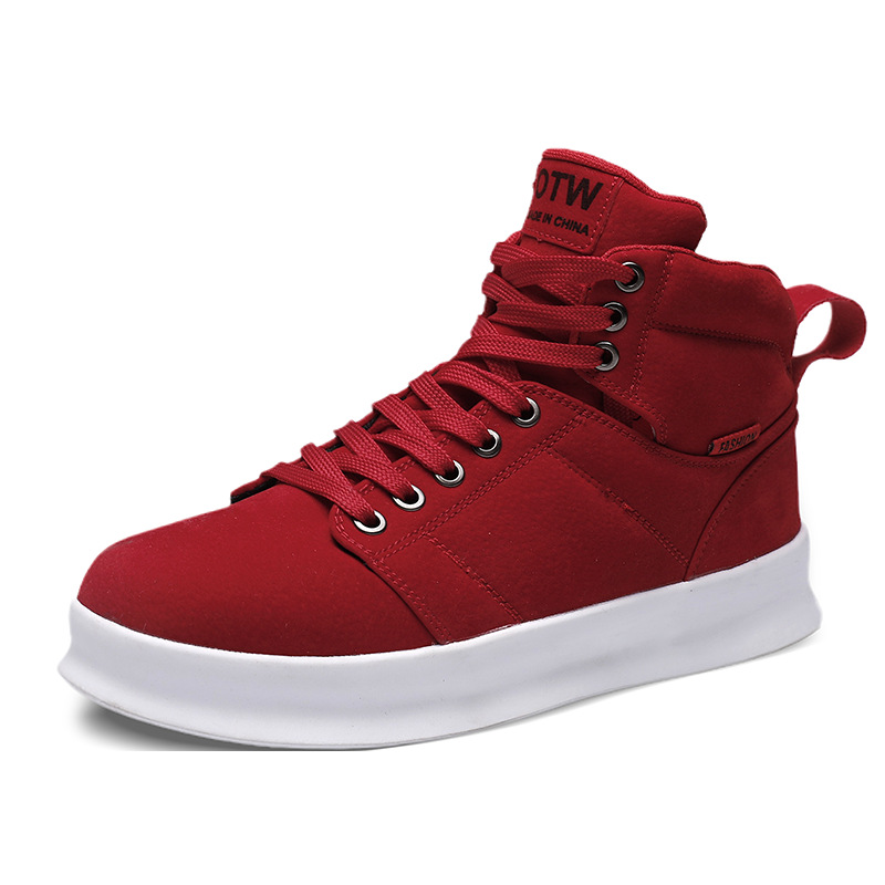 High top suede board shoes Air Force thick sole breathable sports student casual workwear shoes men image 3