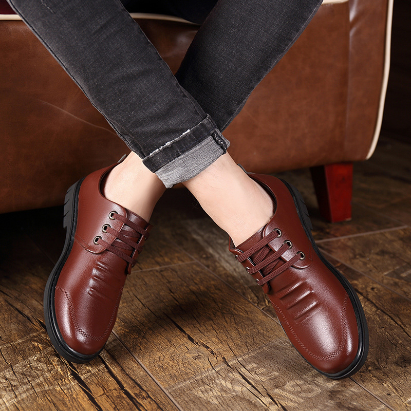Business dress British breathable casual shoes Korean version youth shoes image 4