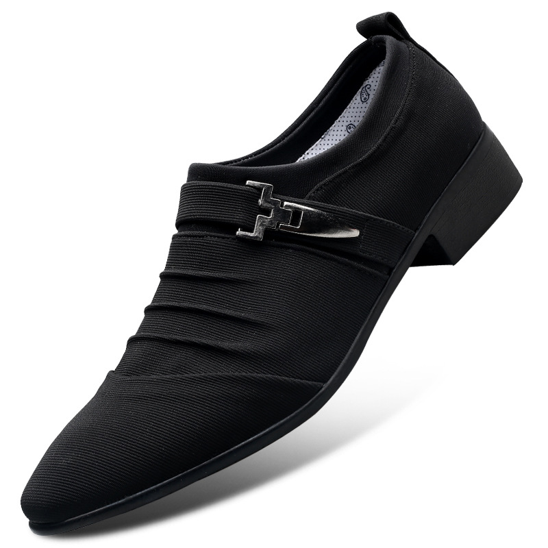 Cloth shoes men's casual shoes breathable sleeve feet canvas shoes versatile men's shoes image 4
