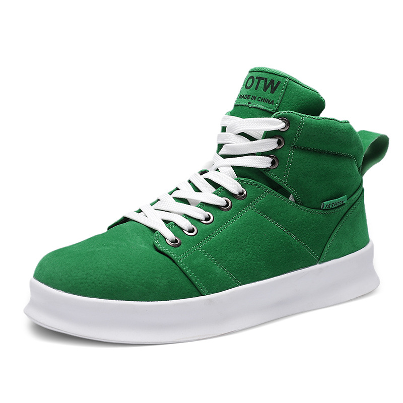 High top suede board shoes Air Force thick sole breathable sports student casual workwear shoes men image 5