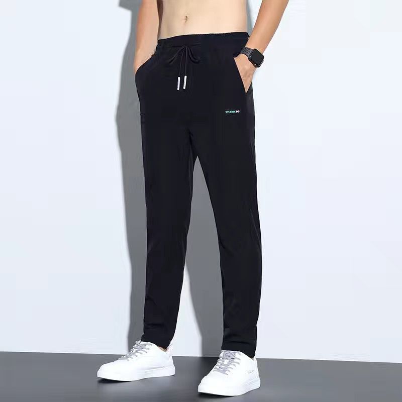 Lightweight silk pants for men, business men, casual pants, trendy straight leg - Picture 7 of 9