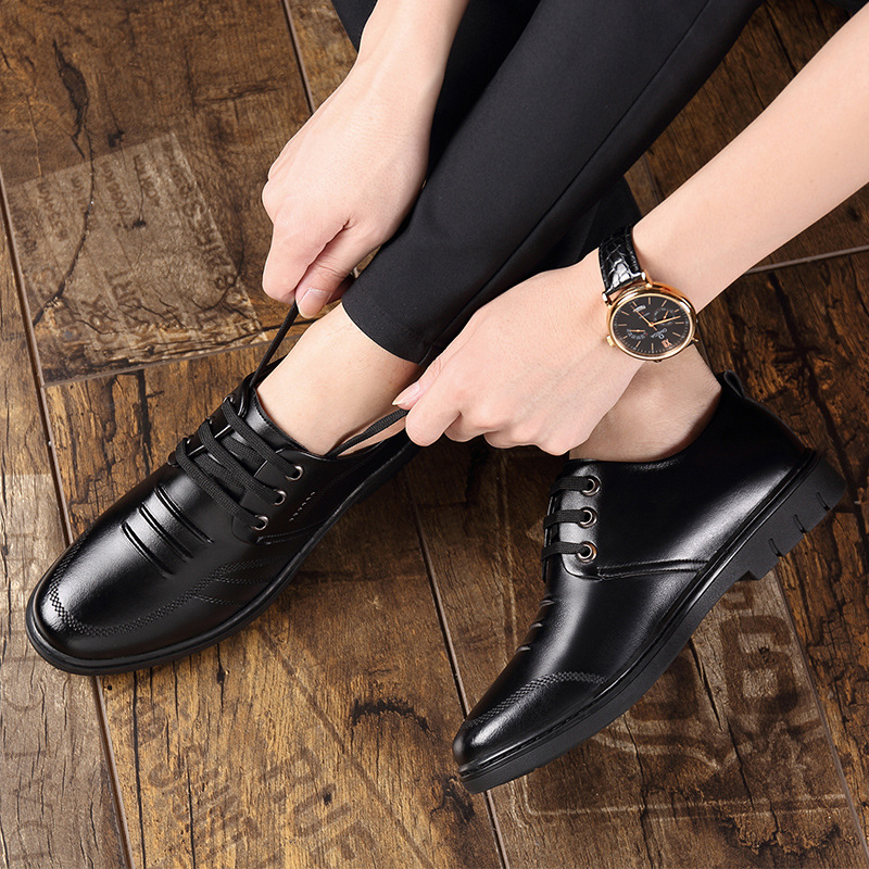 Business dress British breathable casual shoes Korean version youth shoes image 5