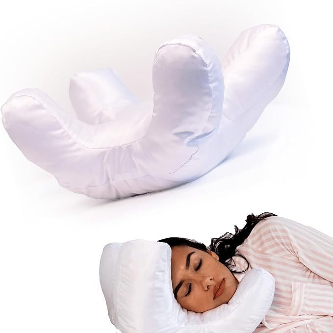 Beauty Face Satin Pillow with Memory Foam Filling Comfortable Soft Nap Cotton Pillow Peace Mind