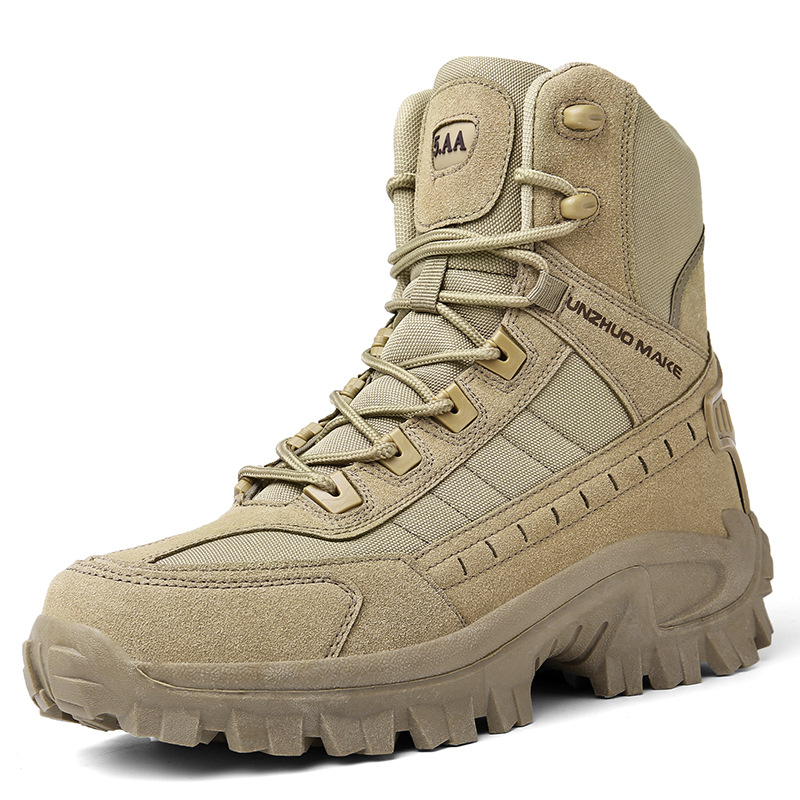 Men Military Combat Boots Tactical Work Shoes Outdoor Hiking Wear resistant - Picture 9 of 11