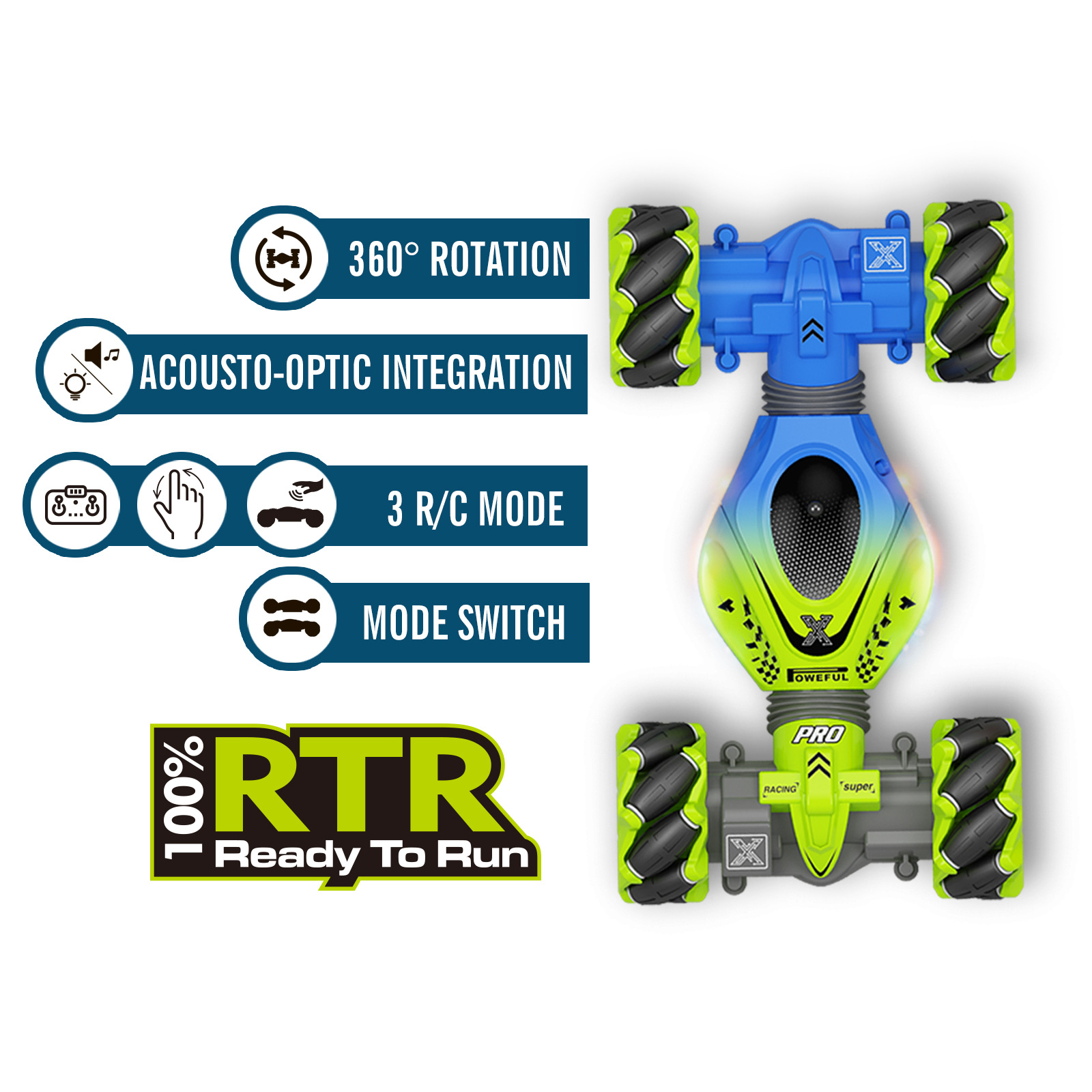 跨境感应迷你手势扭变车RC stunt car