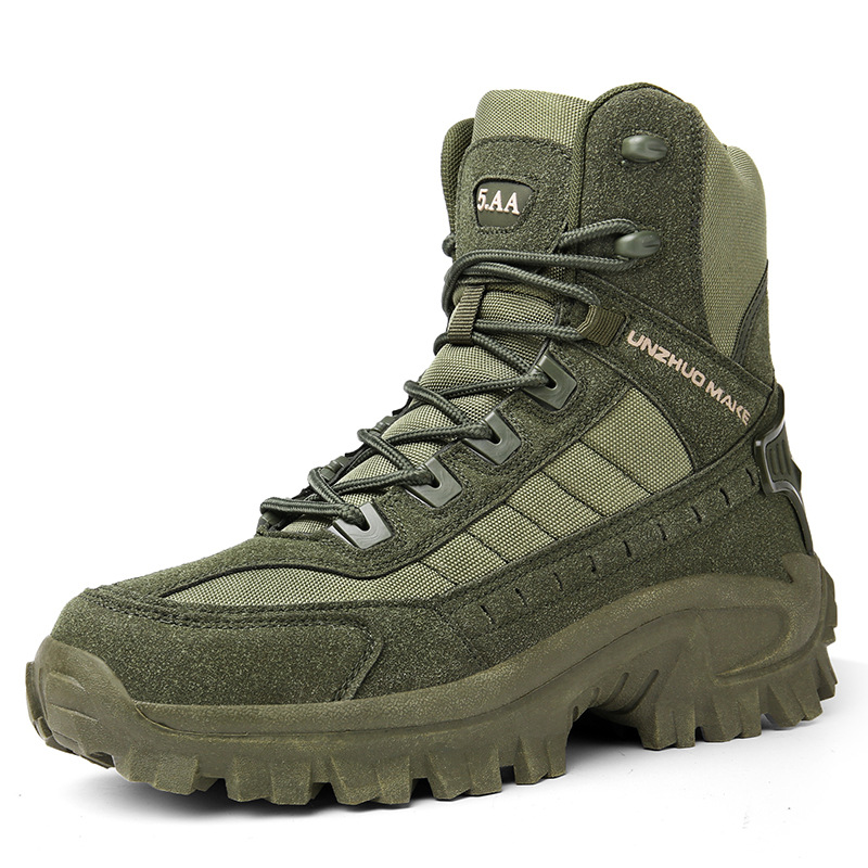 Men Military Combat Boots Tactical Work Shoes Outdoor Hiking Wear resistant - Picture 10 of 11