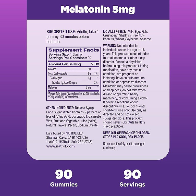 Supplement facts label with dosage and safety info — the confidence that comes with transparency