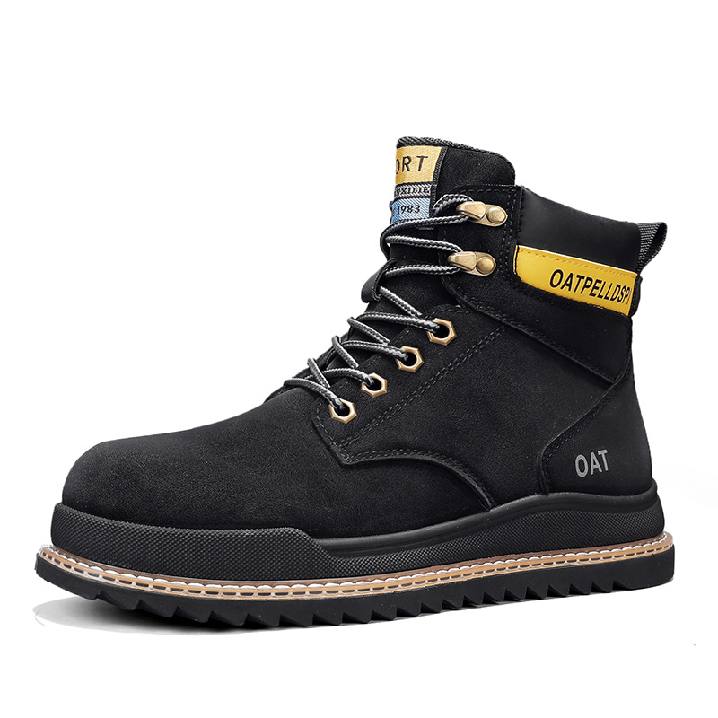 Autumn and winter high top retro workwear casual Martin boots men's shoes image 3
