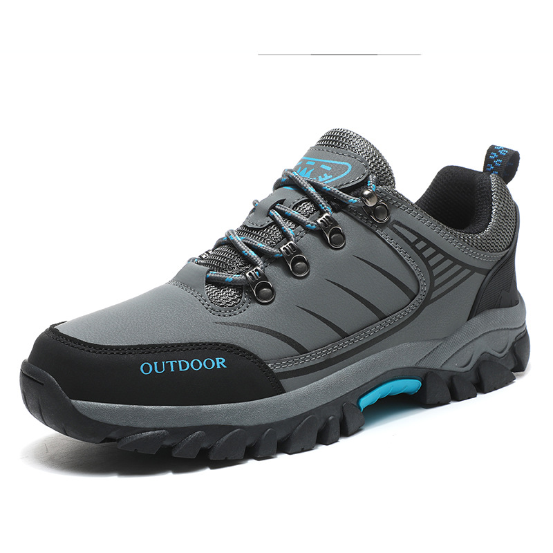 Outdoor men's off-road jungle hiking shoes, mesh breathable single shoes, casual low cut lace up hiking shoes image 3