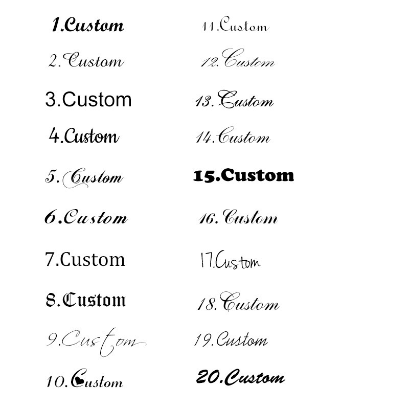字体表