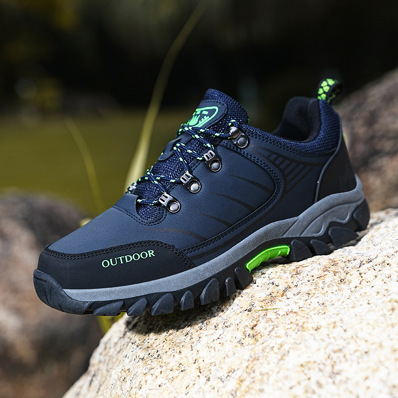 Outdoor men's off-road jungle hiking shoes, mesh breathable single shoes, casual low cut lace up hiking shoes image 7