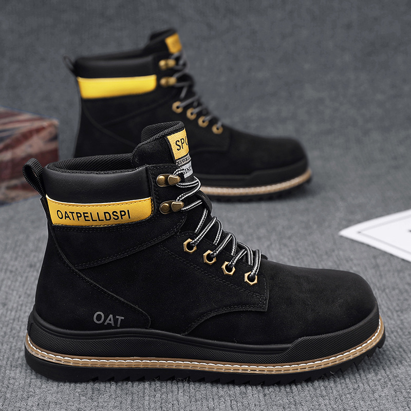Autumn and winter high top retro workwear casual Martin boots men's shoes
