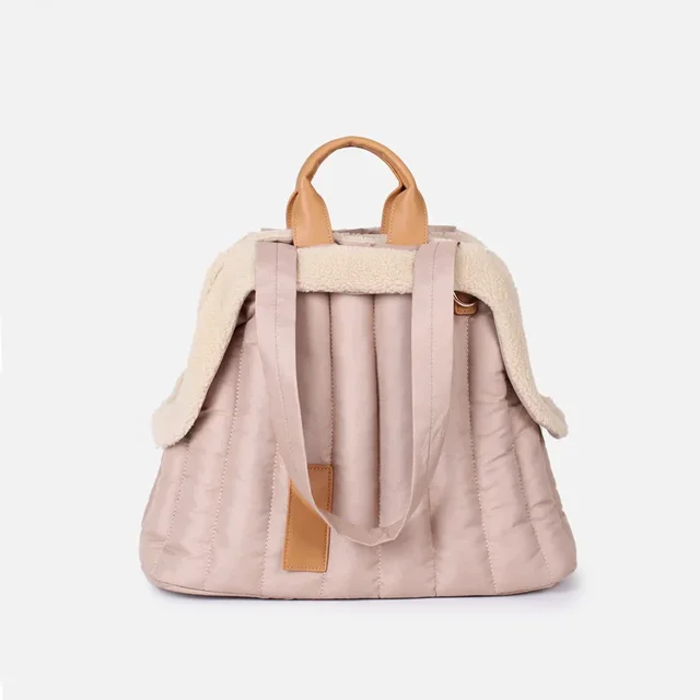 Pet Dog Bag Is Portable and Comfortable for Travel Luxury Handbag Winter Warm Removable Velvet